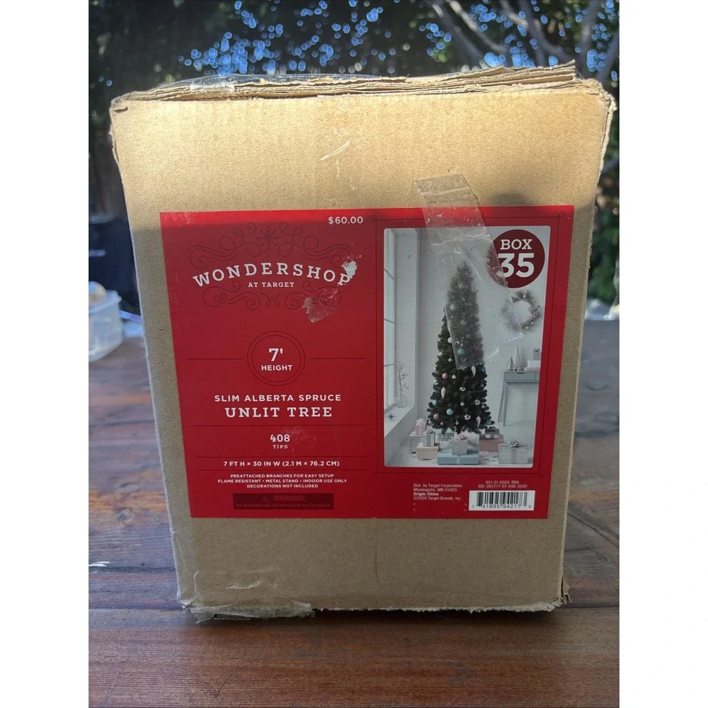 Alberta Spruce Pre-Lit Tree- WONDERSHOP - Opened Box